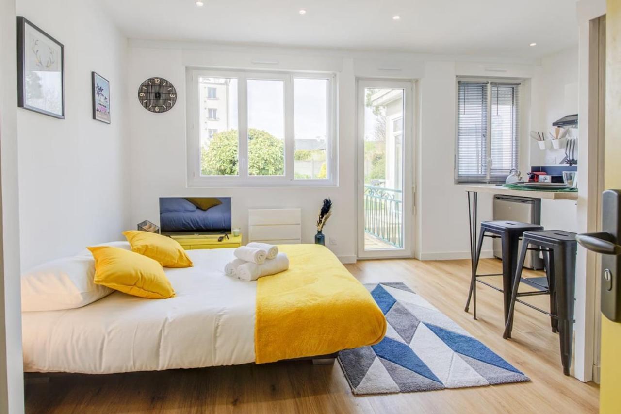 Le Yellow, Studio Renove, Tout Confort, Jardin Lejlighed Saint-Jacques-de-la-Lande Eksteriør billede