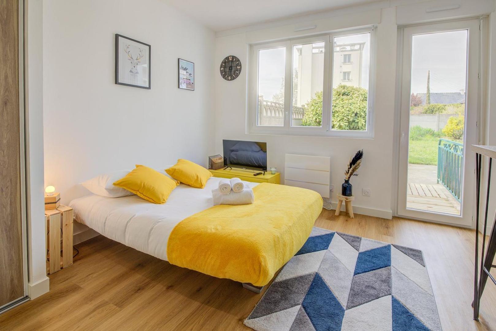 Le Yellow, Studio Renove, Tout Confort, Jardin Lejlighed Saint-Jacques-de-la-Lande Eksteriør billede