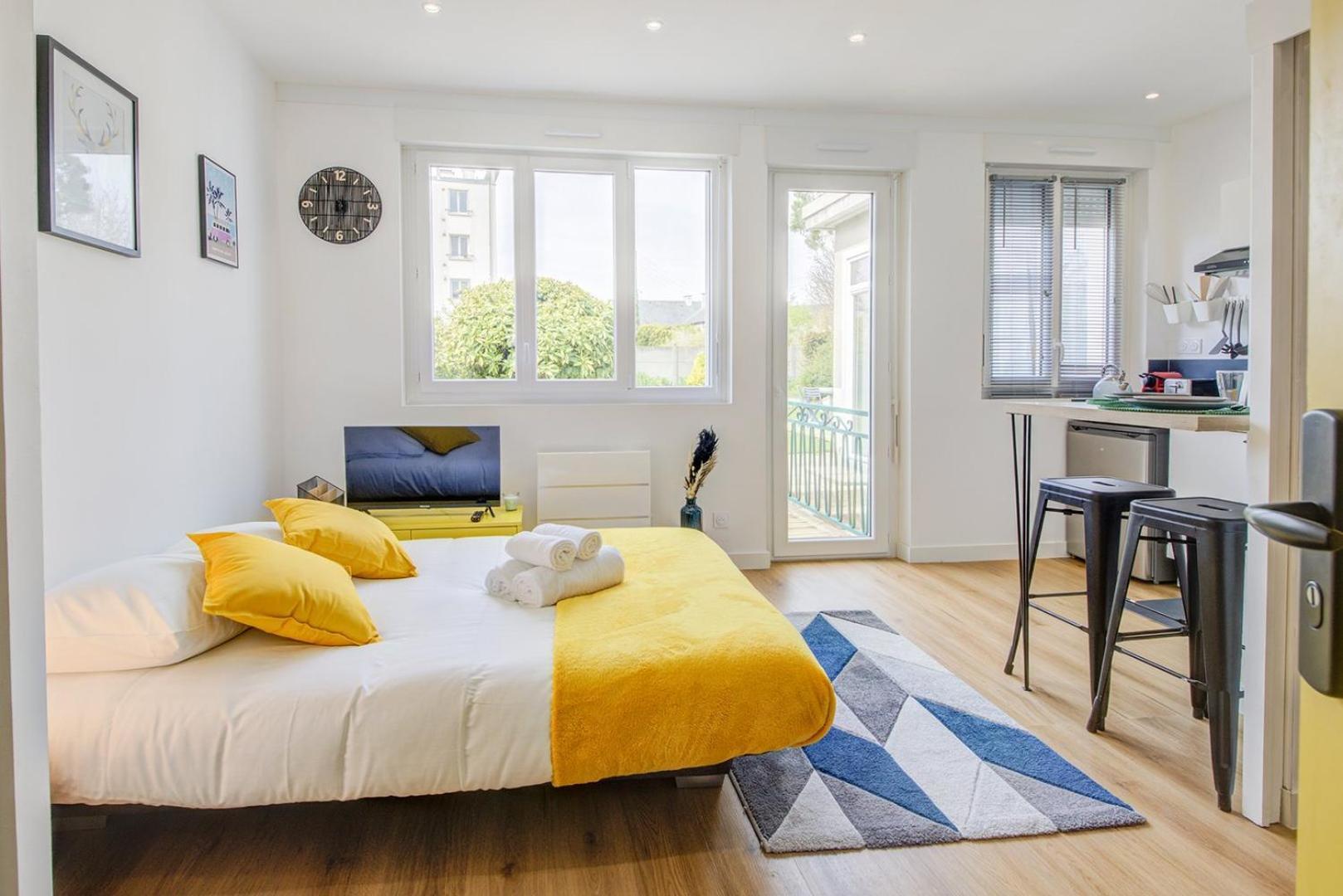Le Yellow, Studio Renove, Tout Confort, Jardin Lejlighed Saint-Jacques-de-la-Lande Eksteriør billede